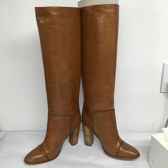 Marc Jacobs  Runway 2020  Tan Boots long, high heel Sz 38 US 7-7.5 New In Box - Picture 13 of 16